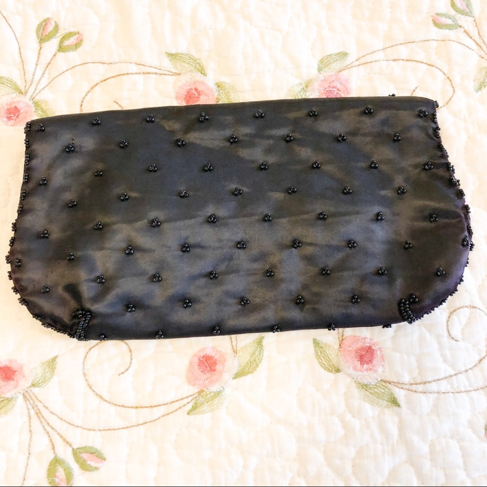 Vintage handmade beaded clutch - Picture 4 of 6